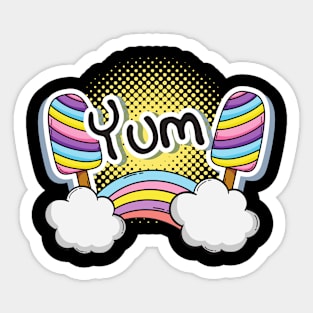 Yum Pop Art Sticker